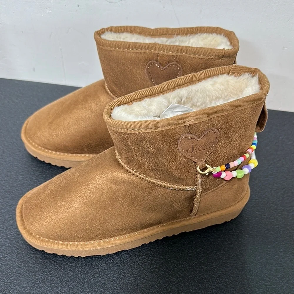 Stelle Boots with Suede Material and Plush Lining